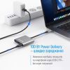 Концентратор ColorWay USB-C 3-in-1 USB 3.0 + HDMI 4K + USB-C PD100W (CW-HUB08) зображення 7