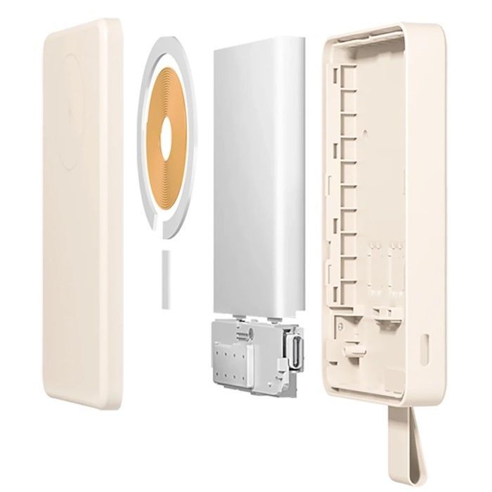 Батарея універсальна Xiaomi 6000mAh 15W Magnetic Power Bank GL white (BHR9074GL) зображення 11