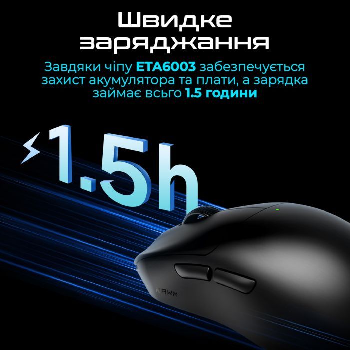 Мишка RAWM ES21 Wireless/Bluetooth White (ES21.white) зображення 5