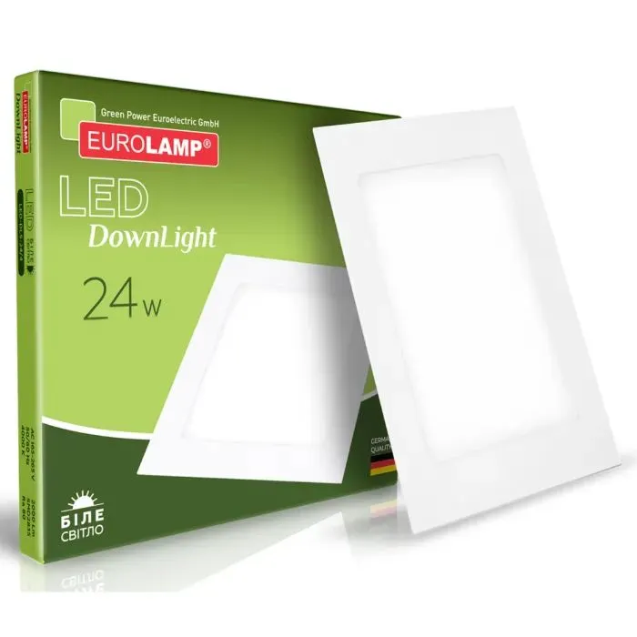 Світильник Eurolamp Downlight 24W 4000K (LED-DLS-24/4) зображення 2