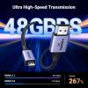 Кабель мультимедийный HDMI M to HDMI micro M 2.0m V2.1 8K60Hz HD164 black Ugreen (15517) изображение 4
