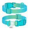 Ошейник для животных WAUDOG Nylon Recycled с QR паспортом, градиент, XL голубой (47032)