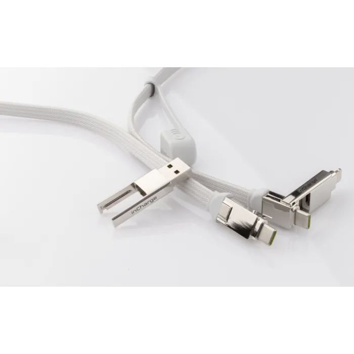 Дата кабель 6in1 inCharge XL 2.0m white Rolling Square (XLM02R) зображення 8
