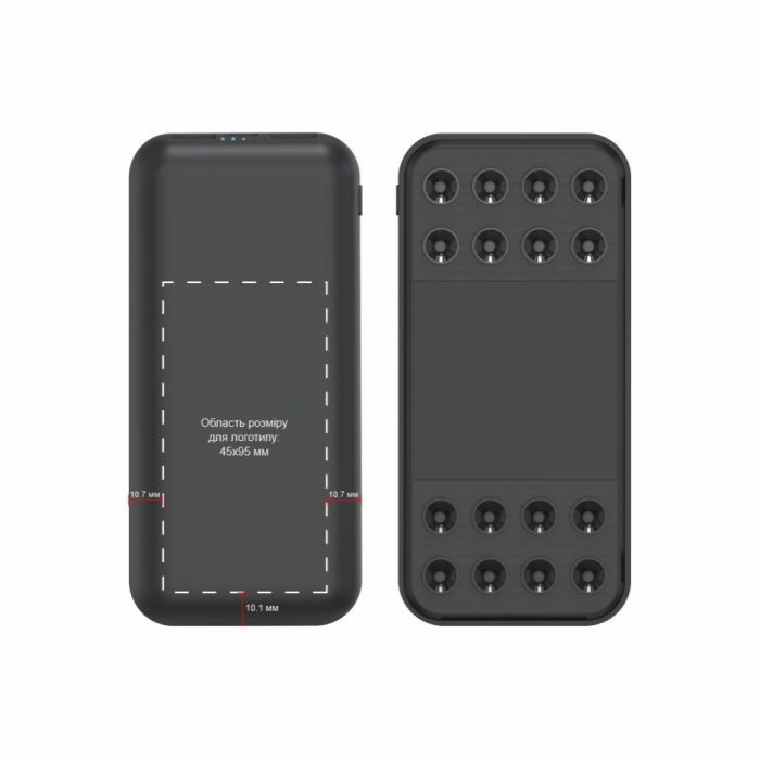 Батарея универсальная TheGeneral 10000mah ChargeMate, PD/QC/22.5W, wireless charging 15W (40010919-01) изображение 7