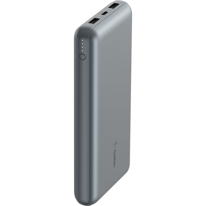 Батарея универсальная Belkin 10000mAh 15W 2xUSB-A, USB-C Gray (BPB011BTGY) изображение 4