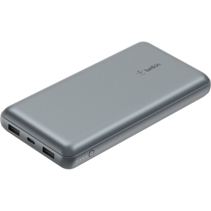 Батарея универсальная Belkin 10000mAh 15W 2xUSB-A, USB-C Gray (BPB011BTGY) изображение 5