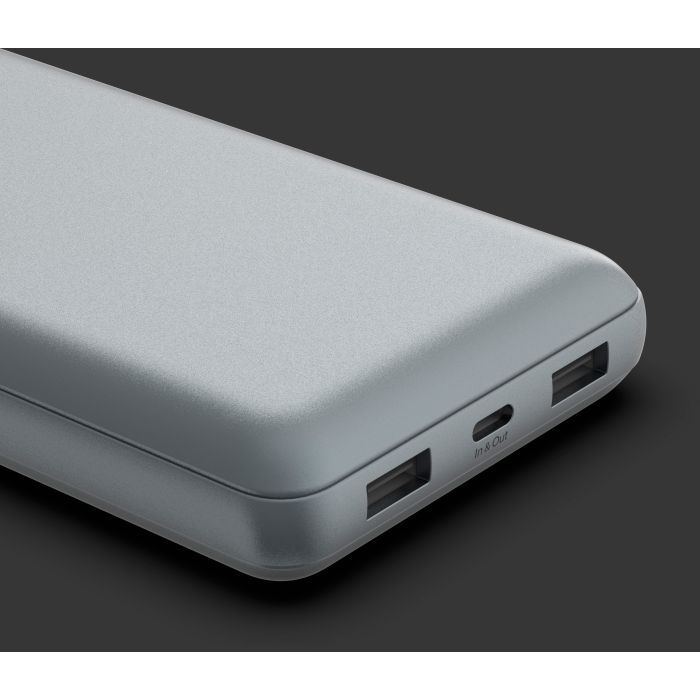 Батарея универсальная Belkin 10000mAh 15W 2xUSB-A, USB-C Gray (BPB011BTGY) изображение 6