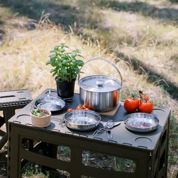 Туристический стол Tribe Camp Table High пластиковий Olive (T-EF-0004-olive) изображение 11