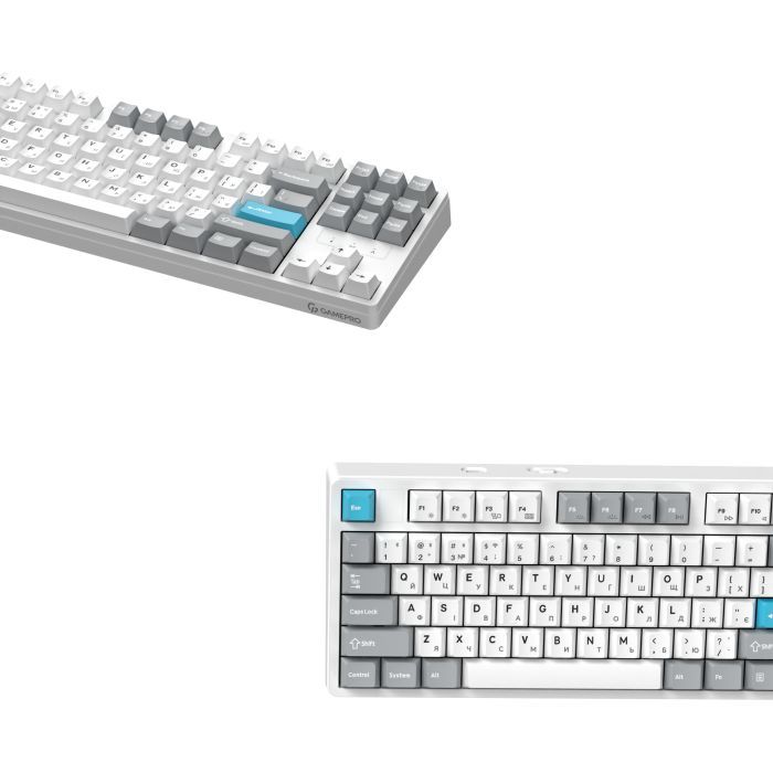 Клавіатура GamePro Asgard Ragnar Wireless/Bluetooth/USB UA White (MK285WH) зображення 4