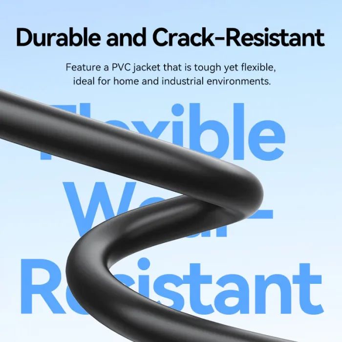 Патч-корд 3м, UTP cat 6 RJ-45 black Vention (IBEBI) зображення 8