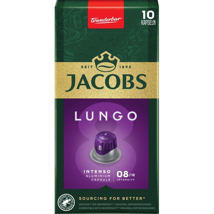 Кава Jacobs Lungo 8 Intenso в капсулах сумісні з Nespresso 10 шт (8711000371244) зображення 7