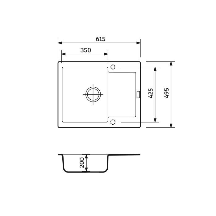 Мийка кухонна Adamant Minimal Avena (1824296102306) зображення 5