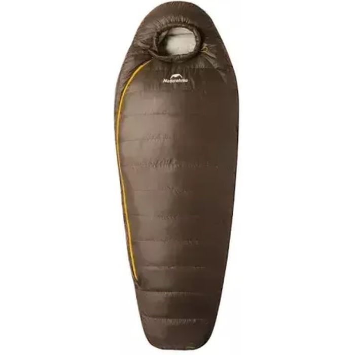 Спальный мешок Naturehike з натуральним пухом Snowbird CNK2550WS014, L, темно-коричневий 400 г (6927595784396)