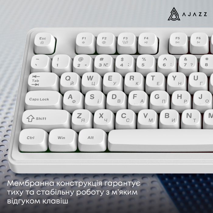 Клавиатура Ajazz AF98 USB UA White/Blue (AF98-GB) изображение 12