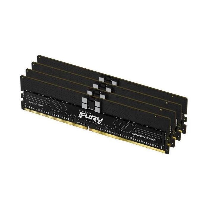 Модуль памяти для сервера Kingston 128GB 6400MT/s DDR5 ECC Reg CL32 DIMM (Kit of 4) FURY Renegade Pro XMP (KF564R32RBK4-128)
