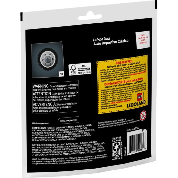 Конструктор LEGO Technic Автомобіль Хот-род (30735) зображення 3