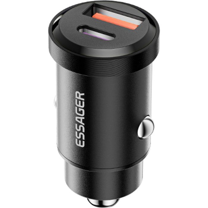 Зарядное устройство Essager 1xUSB + 1xUSB-C 45W black (ECCAC45-TL01-Z) изображение 2