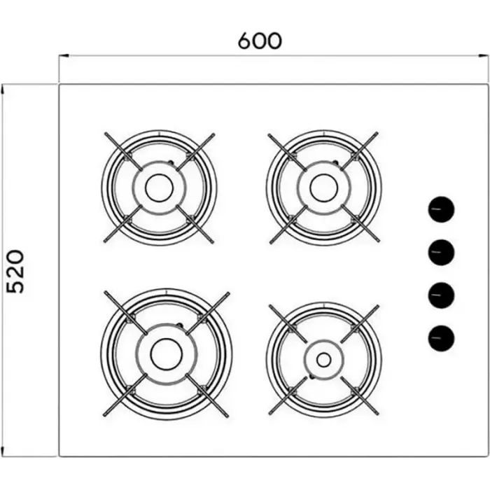 Варочная поверхность KUMTEL KO-40TAHDF BLACK изображение 8