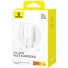 Зарядное устройство Baseus 1xUSB-C 30W GaN5S white (P10162504213-00) изображение 6
