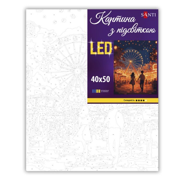 Картина по номерам Santi Перше побачення 40х50 см LED підсв (956645) изображение 2