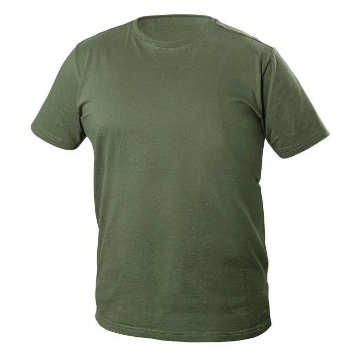 Футболка робоча Hoegert VILS HT5K426-XL 100% бавовна темно-зелена, XL (54) (HT5K426-XL)