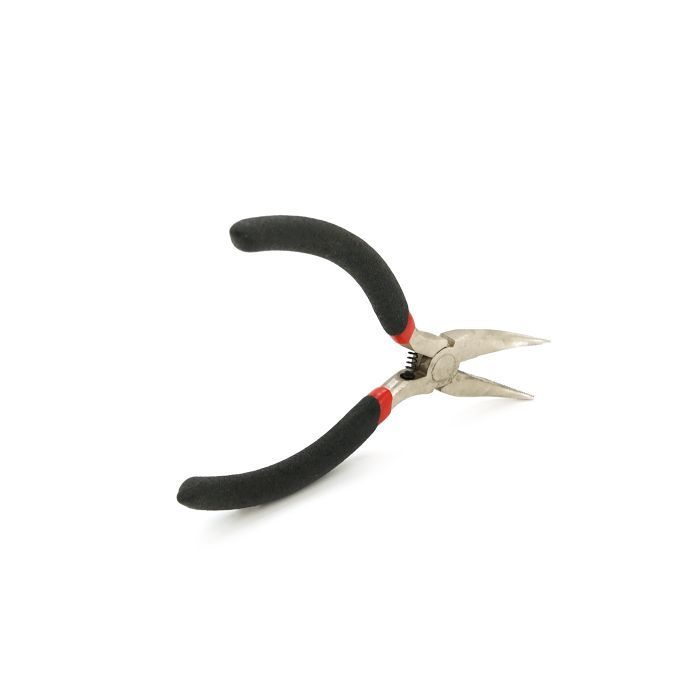Плоскогубці Voltronic круглогубці вигнуті, чорні ручки, 125х25мм, 89 гр (YT-Red125x25) зображення 2