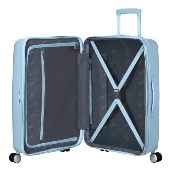 Чемодан American Tourister Soundbox 71.5/81 л пастельно-блакитна (32G*22002) изображение 7