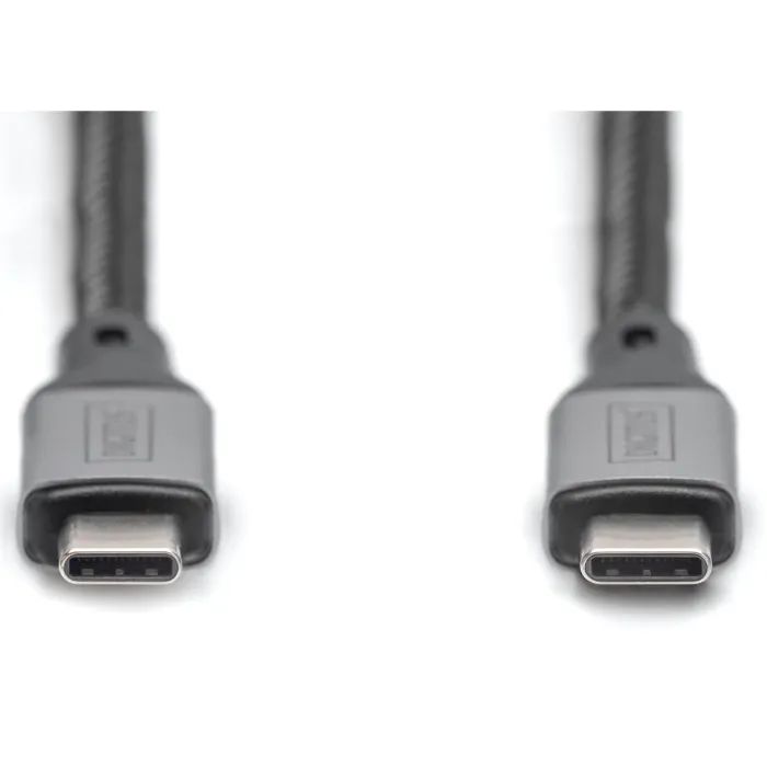 Дата кабель USB-C to USB-C 1.0m USB 4.0 black Digitus (DB-300443-010-S) изображение 2