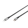 Дата кабель USB-C to USB-C 3.0m USB 4.0 black Digitus (DB-300443-030-S)