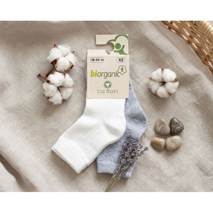 Носки детские Bibaby однотонные (68345-18-24-pinkgray) изображение 4