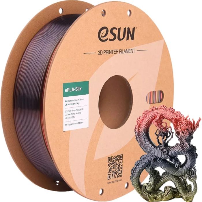 Пластик для 3D-принтера eSUN ePLA-Silk 1,75mm 1kg PINK (EPLA-SILK-P175P1) зображення 2