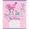 Зошит Kite Hello Kitty, 12 аркушів, коса лінія (HK26-235-2) зображення 10