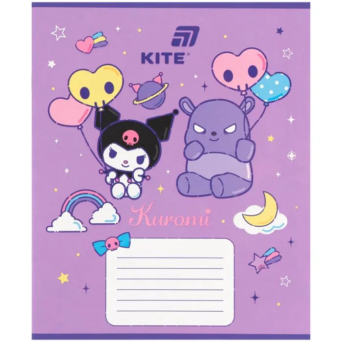 Зошит Kite Hello Kitty, 12 аркушів, коса лінія (HK26-235-2) зображення 6
