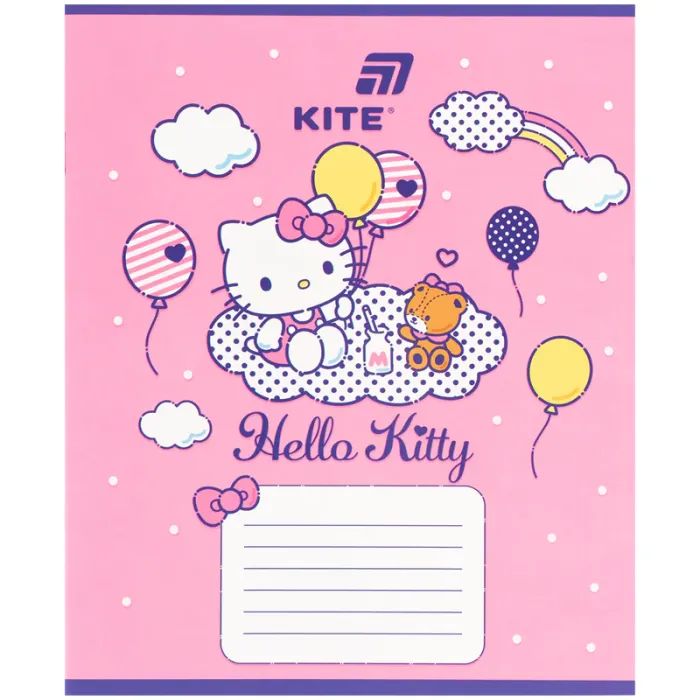Зошит Kite Hello Kitty, 12 аркушів, коса лінія (HK26-235-2) зображення 8