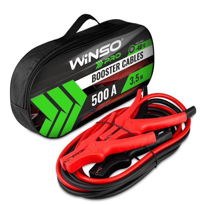 Провода для запуска для автомобиля WINSO PRO сила стуму 500A, довжина 3.5м (138150) изображение 4