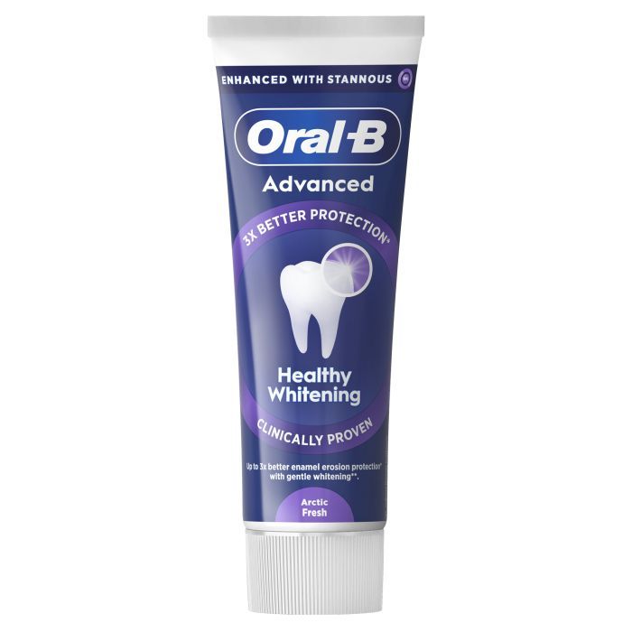 Зубная паста Oral-B Advanced Здоровое отбеливание Арктическая свежесть 75 мл (8006530090971) изображение 2
