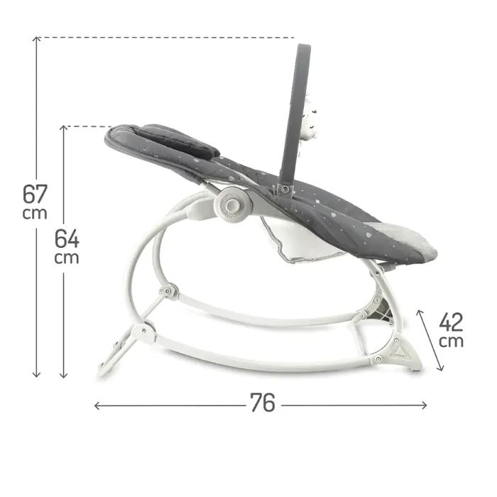 Кресло-качалка MoMi Lapis Dark Grey (BULE00046) изображение 6