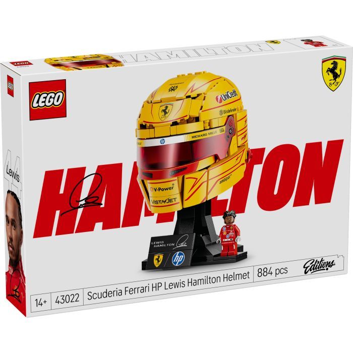 Конструктор LEGO Editions Formula 1 Шлем Льюиса Гамильтона из команды Scuderia Ferrari HP (43022-)