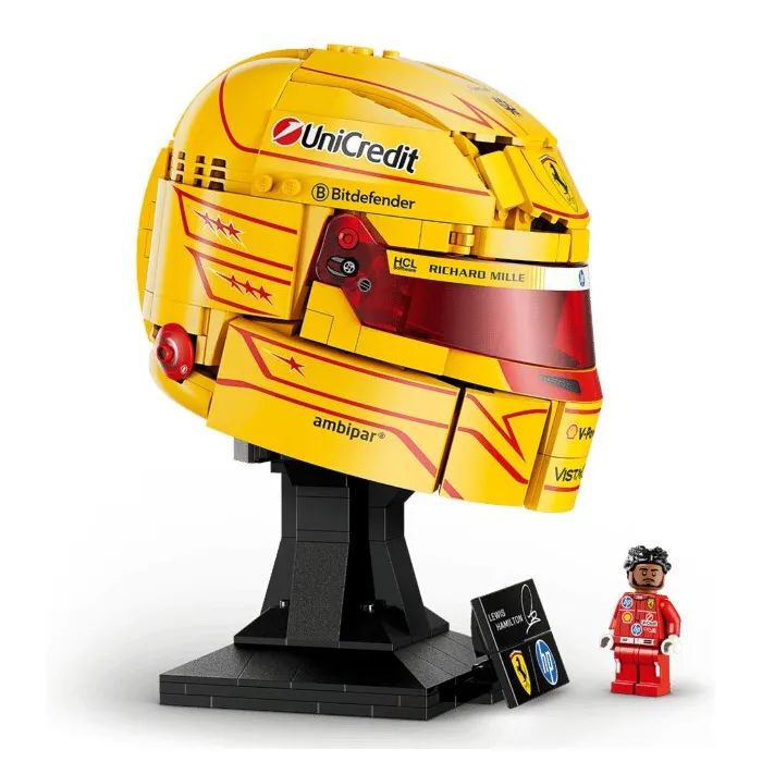 Конструктор LEGO Editions Formula 1 Шлем Льюиса Гамильтона из команды Scuderia Ferrari HP (43022-) изображение 3