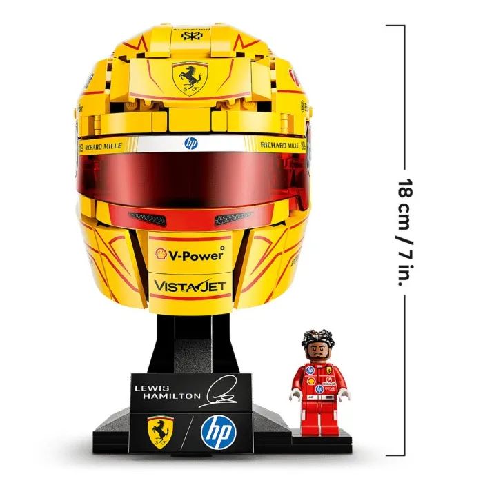 Конструктор LEGO Editions Formula 1 Шлем Льюиса Гамильтона из команды Scuderia Ferrari HP (43022-) изображение 7
