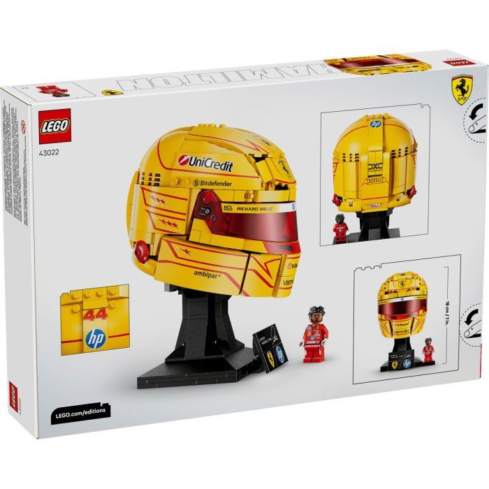 Конструктор LEGO Editions Formula 1 Шлем Льюиса Гамильтона из команды Scuderia Ferrari HP (43022-) изображение 8