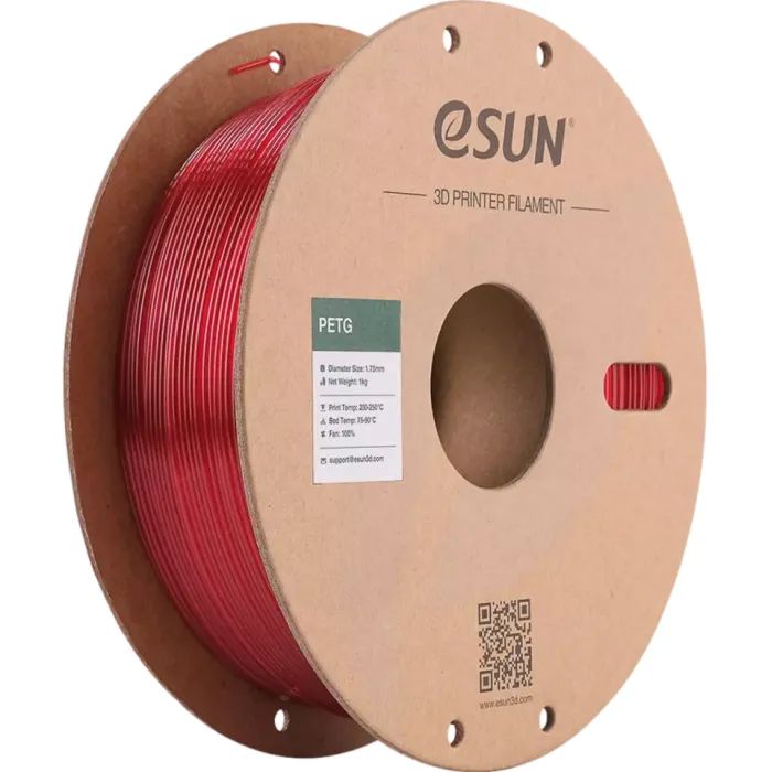 Пластик для 3D-принтера eSUN PETG 1,75mm, 1kg translucent magenta (PETG175T-PP1P1)