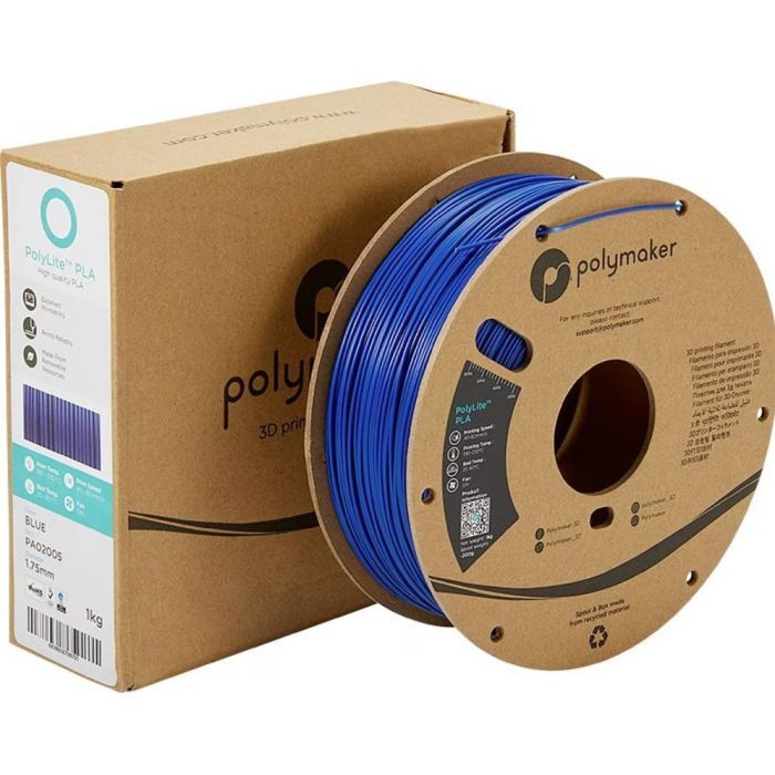 Пластик для 3D-принтера Polymaker PLA POLYLITE 1,75mm 1kg BLUE (PA02005) изображение 4