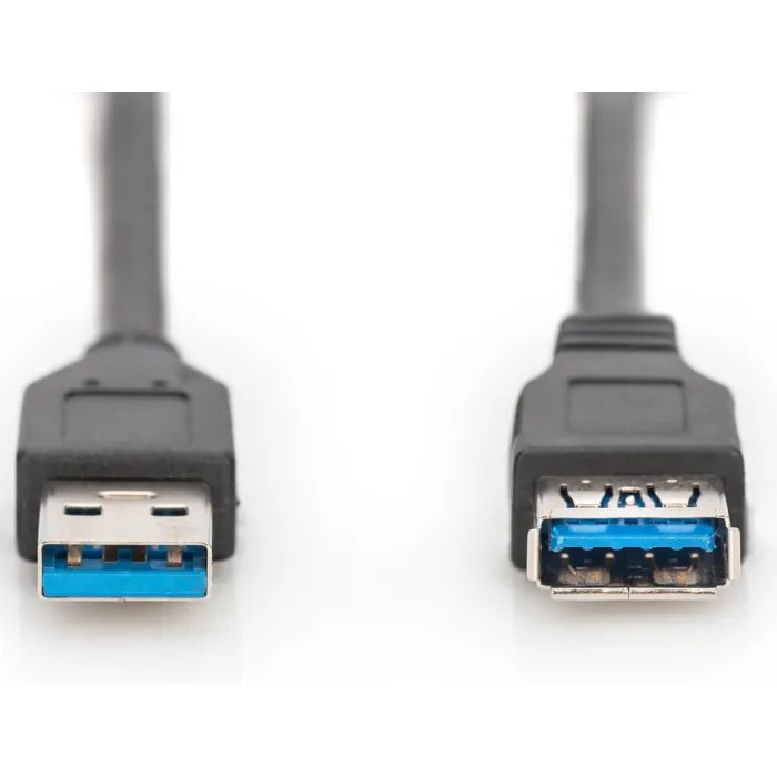 Дата кабель USB 3.0 AM/AF 3.0m black Digitus (AK-300203-030-S) изображение 2