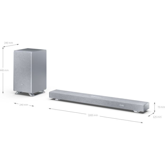 Акустична система Sharp HT-SBW53121 Silver (HT-SBW53121(SL)) зображення 10
