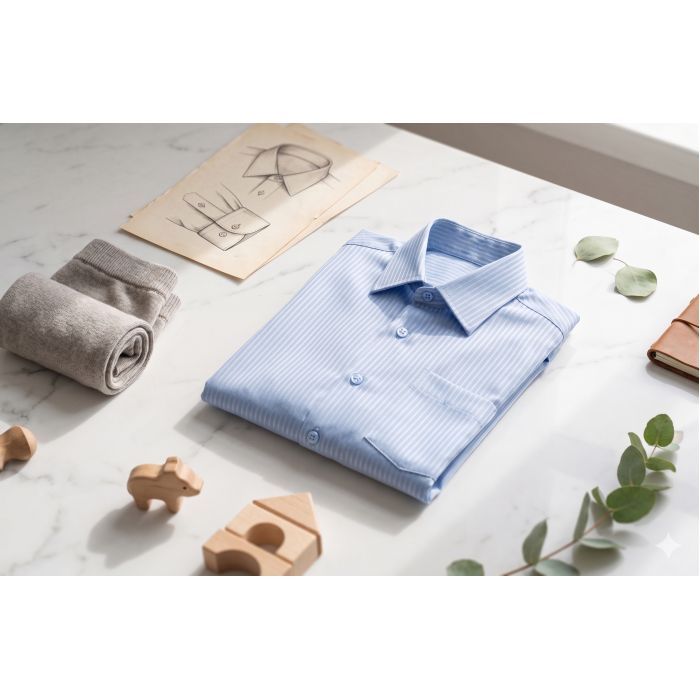 Рубашка детская Herdal с длинным рукавом (344-9-122B-blue) изображение 6