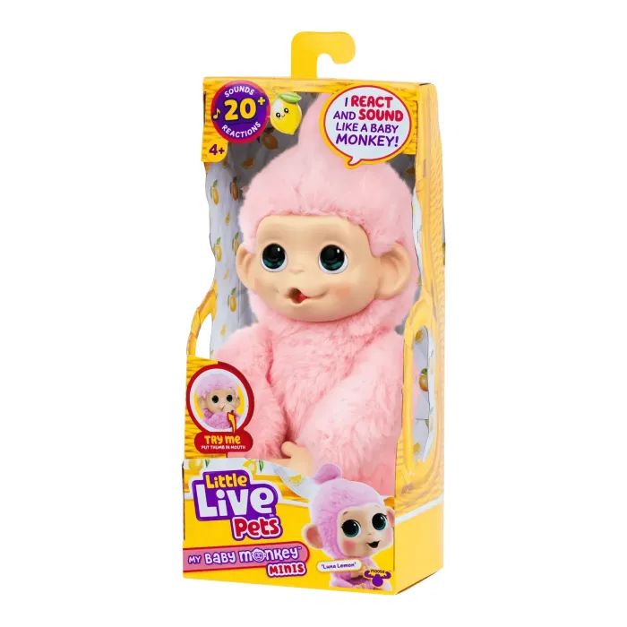 Интерактивная игрушка Silverlit Обезьяна Луна Лемон, розовая (26764) изображение 5