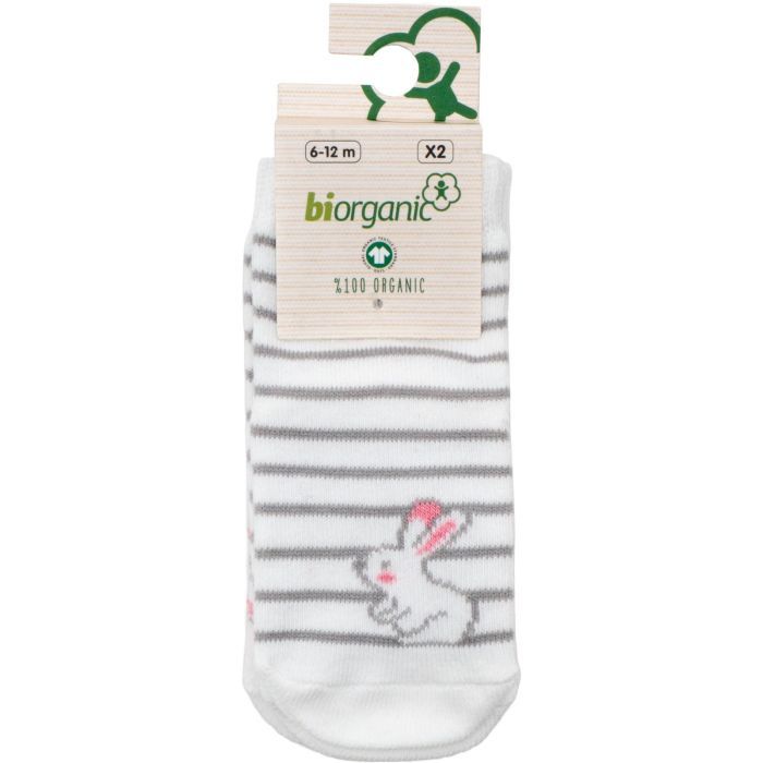 Носки детские Bibaby с зайчиками (68237-18-24-beigeblue)