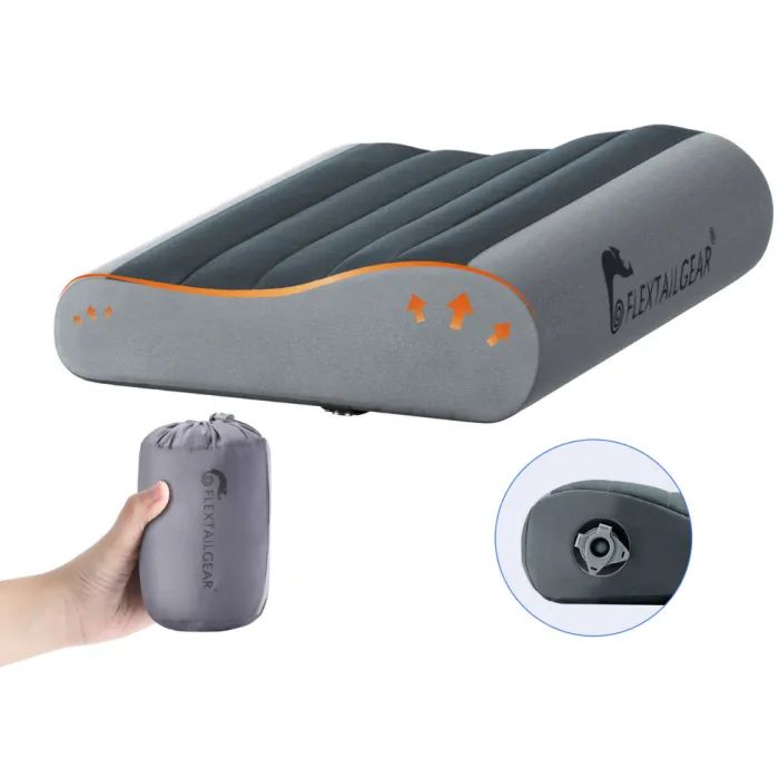 Туристическая подушка Flextail анатомічна Zero Pillow SE сіра (6975755962184) изображение 2