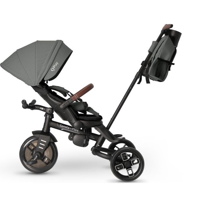 Детский велосипед QPlay Comfo Max складаний триколісний Grey (T70 ComfoMaxGrey) изображение 4